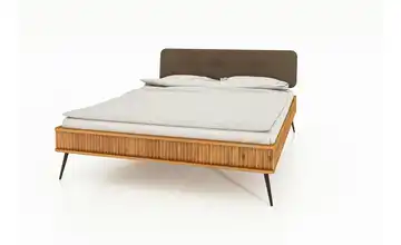 Massivholzbett Wildeiche 90 cm 210 cm