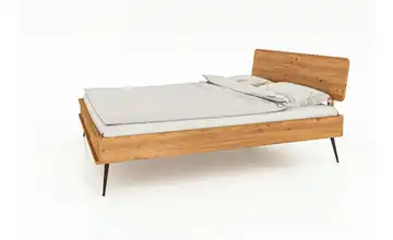 Massivholzbett 100 cm 220 cm Wildeiche