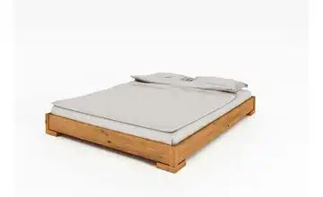 Massivholzbett ohne Kopfteil Wildeiche 190 cm 120 cm