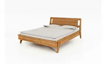 Massivholzbett Wildeiche 140 cm
