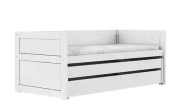 Lifetime Kojenbett mit Gästebett und Bettkasten Weiß