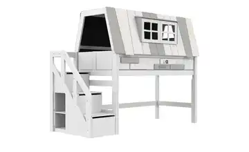 Lifetime Abenteuerbett mit Treppe Weiß