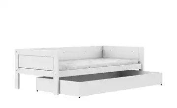 Lifetime Einzelbett mit Bettkasten Weiß Einzelbett inkl. Bettkasten