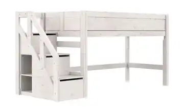 Lifetime halbhohes Bett mit Treppe 120cm  