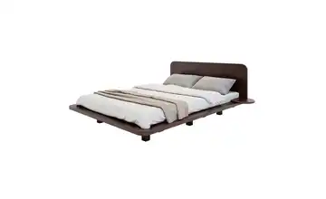 Massivholzbett wengefarben 160x200 cm Wenge (Nachbildung)