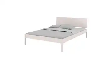  Massivholzbett in weiß 