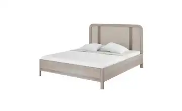  Massivholzbett Eiche Bianco 