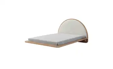 Massivholzbett Buche 140x200 Buche, Weiß Massivholzbett Buche 140x200 cm