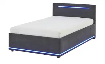 Polsterbett Ohne Lattenrahmen & Bettkasten 140 cm Graphit