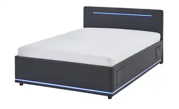 Polsterbett Ohne Lattenrahmen & Bettkasten 120 cm Schwarz