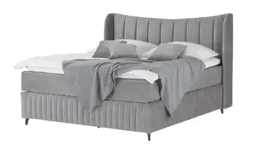 Kings and Queens Boxspringbett Uldur Hellgrau 180 cm H2 & H4