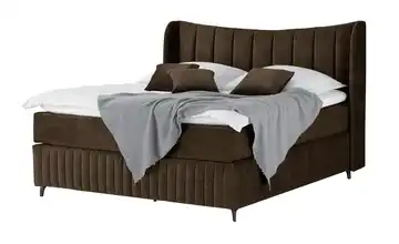 Kings and Queens Boxspringbett Uldur Braun 180 cm H4 & H5