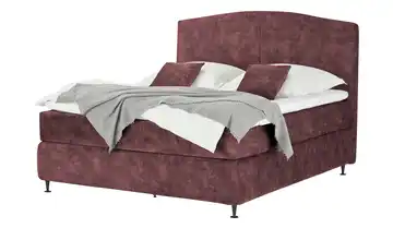 Kings and Queens Boxspringbett Skyer Bordeauxrot 200 cm H2