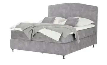 Kings and Queens Boxspringbett Skyer Hellgrau 200 cm H2 & H3