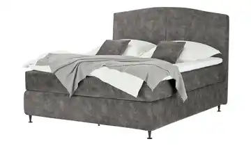 Kings and Queens Boxspringbett Skyer Dunkelgrau 200 cm H2 & H3