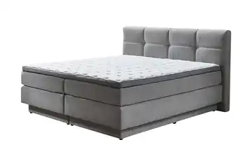 Primo Boxspringbett Silbergrau 180 cm H2 & H3