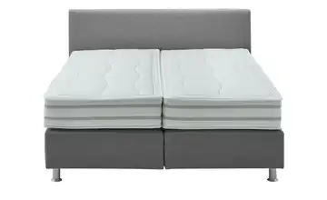 vanDoorn Boxspringbett Wendematratze Flexline 2.0 Silbergrau 200 cm Kopfteilhöhe 95 cm H2 & H3, H4 & H5