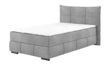 Boxbett 120 cm Silbergrau