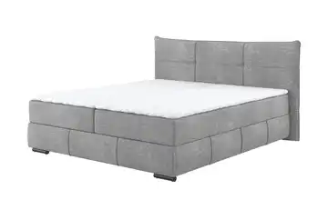 Boxbett 180 cm Silbergrau