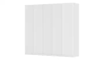 Drehtürenschrank Standardausstattung Front matt Weiß 5 Stück