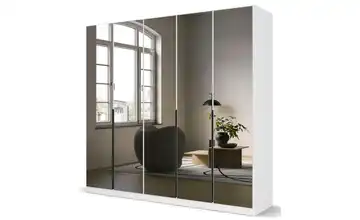 Drehtürenschrank Weiß 226 cm