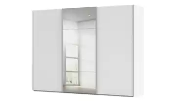 Kollektion Kraft Schwebetürenschrank inklusive Zubehör 301 cm mit Spiegel Weiß