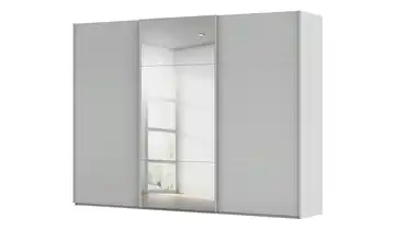 Kollektion Kraft Schwebetürenschrank inklusive Zubehör 301 cm mit Spiegel Seidengrau