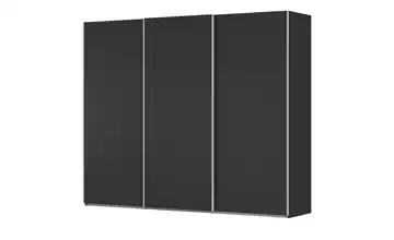 Kollektion Kraft Schwebetürenschrank inklusive Zubehör 271 cm ohne Spiegel Schwarz