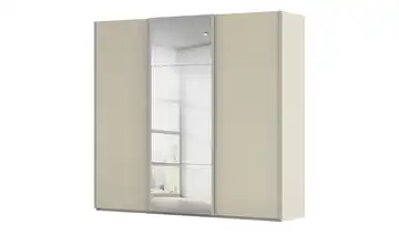 Kollektion Kraft Schwebetürenschrank inklusive Zubehör 242 cm mit Spiegel Champagner