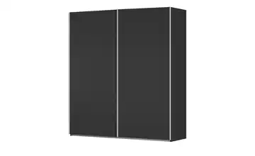 Kollektion Kraft Schwebetürenschrank inklusive Zubehör 201 cm ohne Spiegel Schwarz