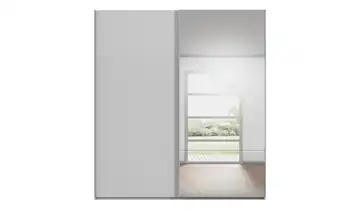 Kollektion Kraft Schwebetürenschrank inklusive Zubehör mit Spiegel 201 cm Seidengrau
