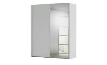 Kollektion Kraft Schwebetürenschrank inklusive Zubehör 181 cm mit Spiegel Seidengrau