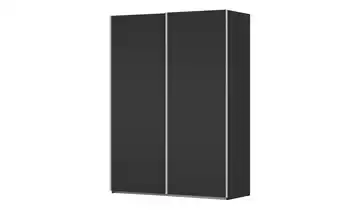 Kollektion Kraft Schwebetürenschrank inklusive Zubehör 161 cm ohne Spiegel Schwarz