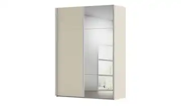 Kollektion Kraft Schwebetürenschrank inklusive Zubehör 161 cm mit Spiegel Champagner