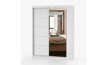 Schwebetürenschrank Vista Weiß