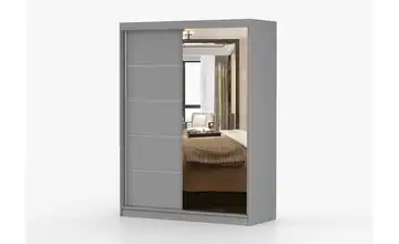 Schwebetürenschrank Vista Grau