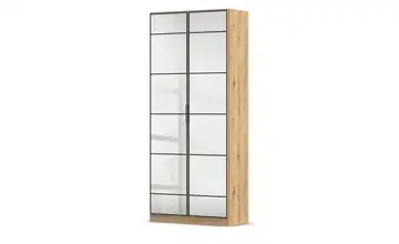 Drehtürenschrank mit Spiegelfronten mit Einlegeböden