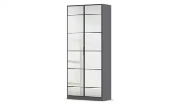 Drehtürenschrank mit Spiegelfronten mit Einlegeböden