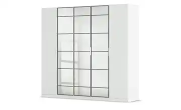 Kleiderschrank mit Spiegel 5 Stück Weiß