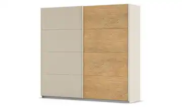 Schwebetürenschrank 2 türig 226 cm Champagner, Eiche