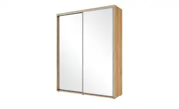 Schwebetürenschrank Eiche (Nachbildung) 100 cm 215 cm 2 Stück