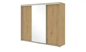 Schwebetürenschrank Eiche Artisan (Nachbildung) 215 cm 250 cm