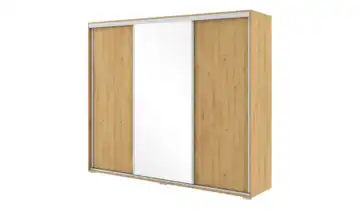 Schwebetürenschrank Eiche (Nachbildung) 245 cm 250 cm