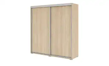 Schwebetürenschrank 100 cm Eiche Sonoma (Nachbildung) 245 cm
