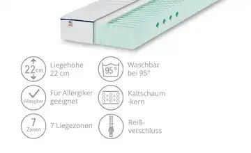 7-Zonen-Kaltschaumkernmatratze  IRISETTE