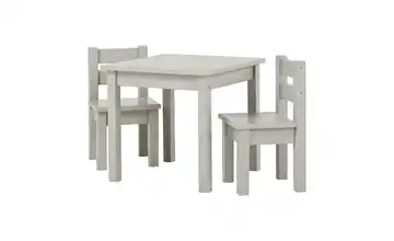 Hoppekids Sitzgruppe 3er-Set Hellgrau