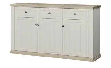 Sideboard Weiß, Eiche (Nachbildung)