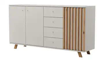 Sideboard kaschmirfarben, Asteiche (Nachbildung) 160 cm