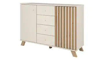 Sideboard Asteiche (Nachbildung), kaschmirfarben 118 cm