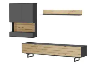 Jette Home Wohnkombination Como Eiche, Graphit Links